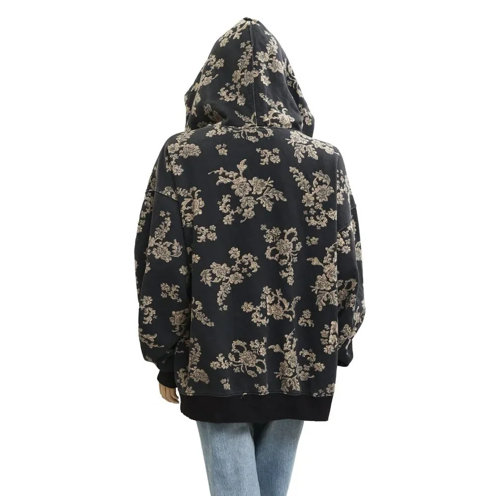 Free People We The Free It's A Vibe Print Hoodie Top Oversized Slouchy XS 288045 - Picture 9 of 9